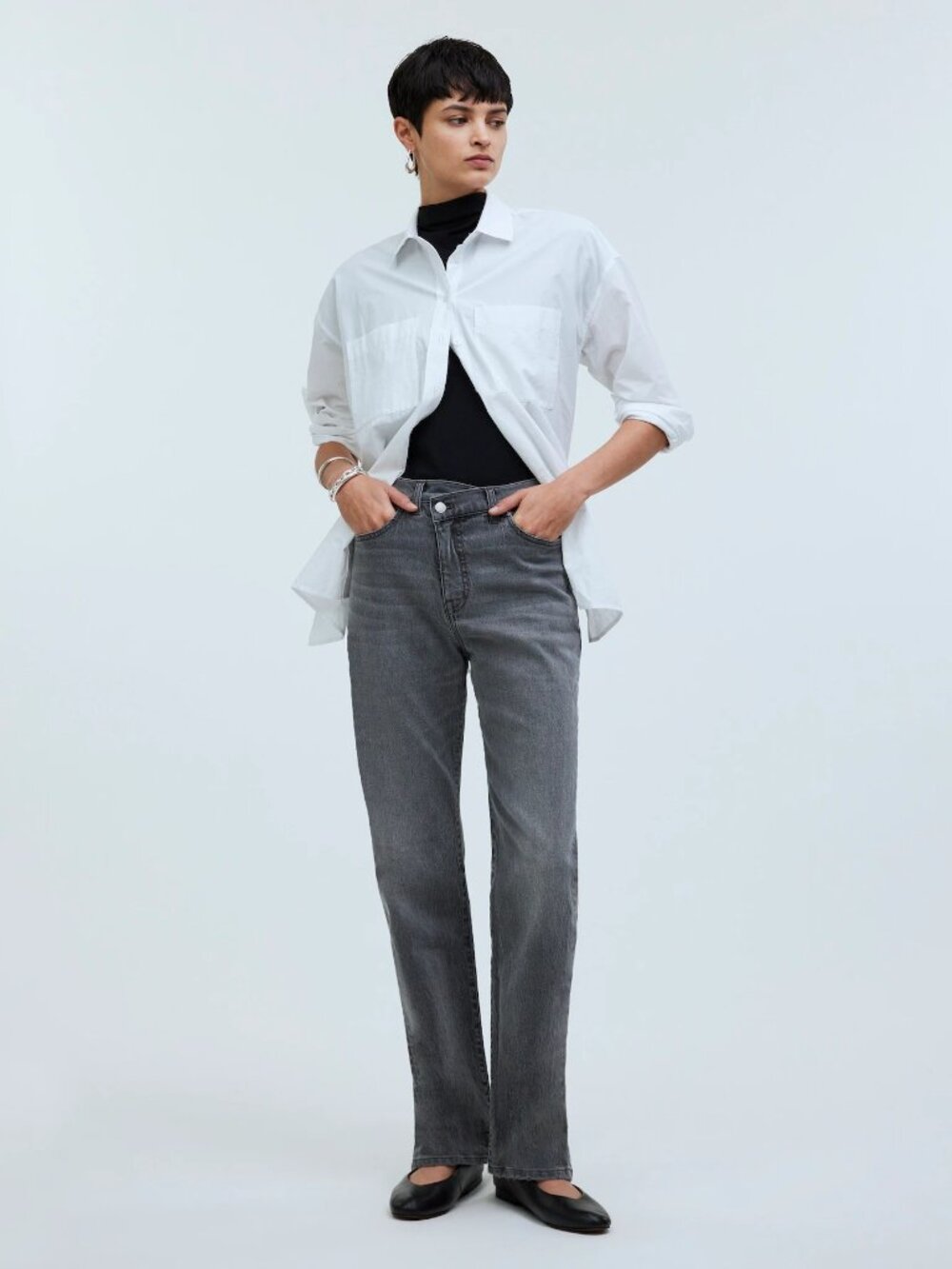 The '90s Straight Jean in Burwick (Black) Wash: Cross-Tab Edition Size 32